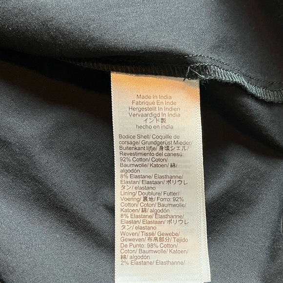 J. Crew NWT Strapless colorblock mixy dress- Natural/Black - Midi - M - Picture 12 of 15